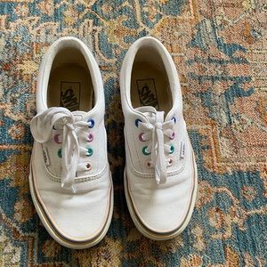 Women’s Vans Authentic Lace-Ups with Multicolor Eyelets